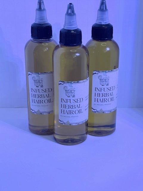 INFUSED HEABAL HAIR OIL 4oz.