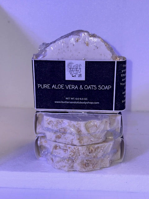ALOE VERA AND OATS SOAP 6oz.